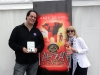 Some mutual support going on here ...  Me with with author and screenwriter, Andy Briggs.