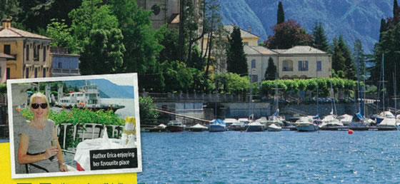 Lake Como article in Woman magazine